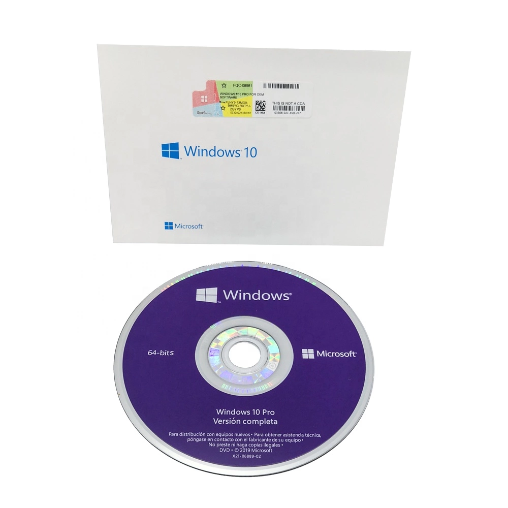 Microsoft Windows 10 υπέρ εξηντατετράμπιτος cOem οικοδόμων συστημάτων - δίσκος PC
