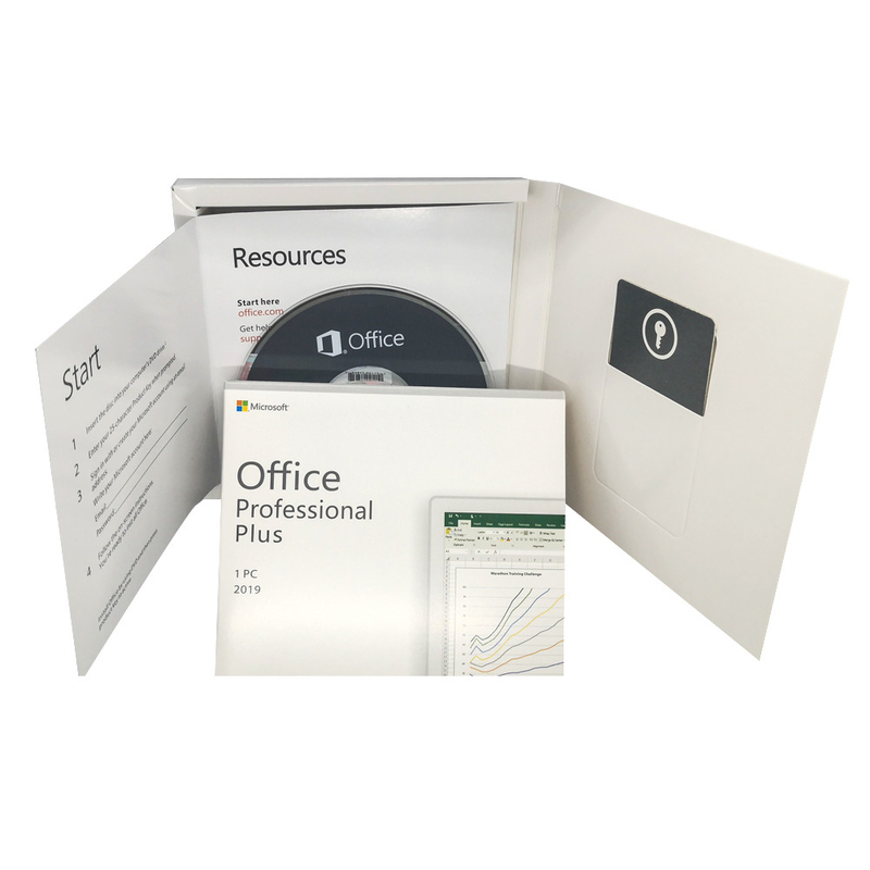 Full Package Office Professional Plus 2019 DVD Retail Box Software